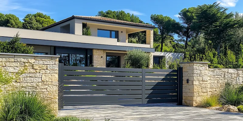 Alu Zäune aus Polen mit Montage