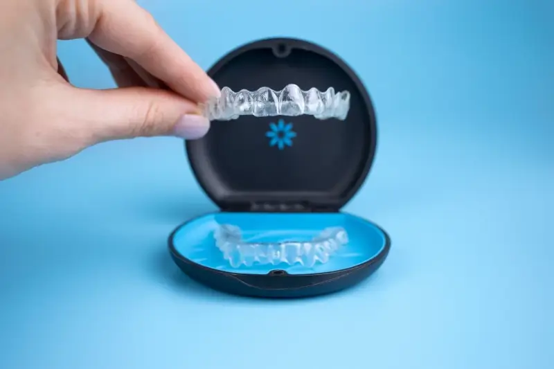 Zakonczenie leczenia nakladkami invisalign